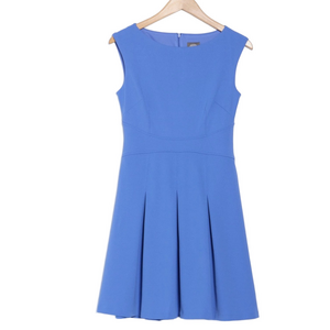 Vince Camuto Periwinkle Blue Sleeveless Crepe Fit & Flare Dress - Sz 10, NWT